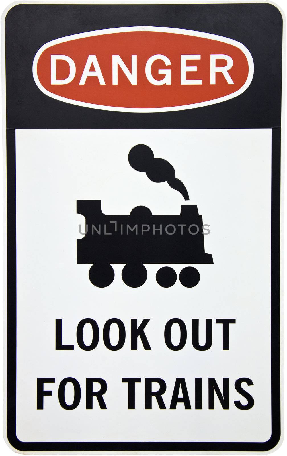 Warning for trains sign by Jaykayl