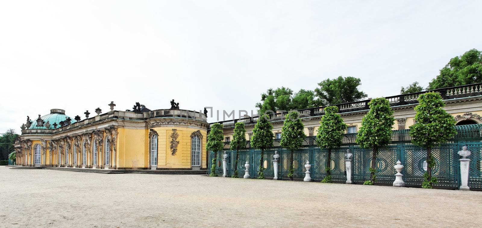 Sanssouci Palace in Potsdam Germany on UNESCO World Heritage list