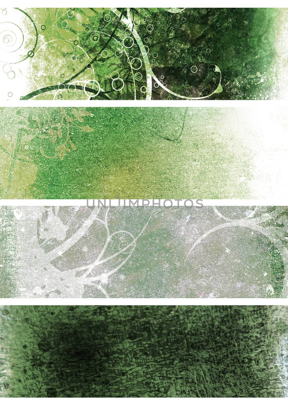 Green and white natural grunge background