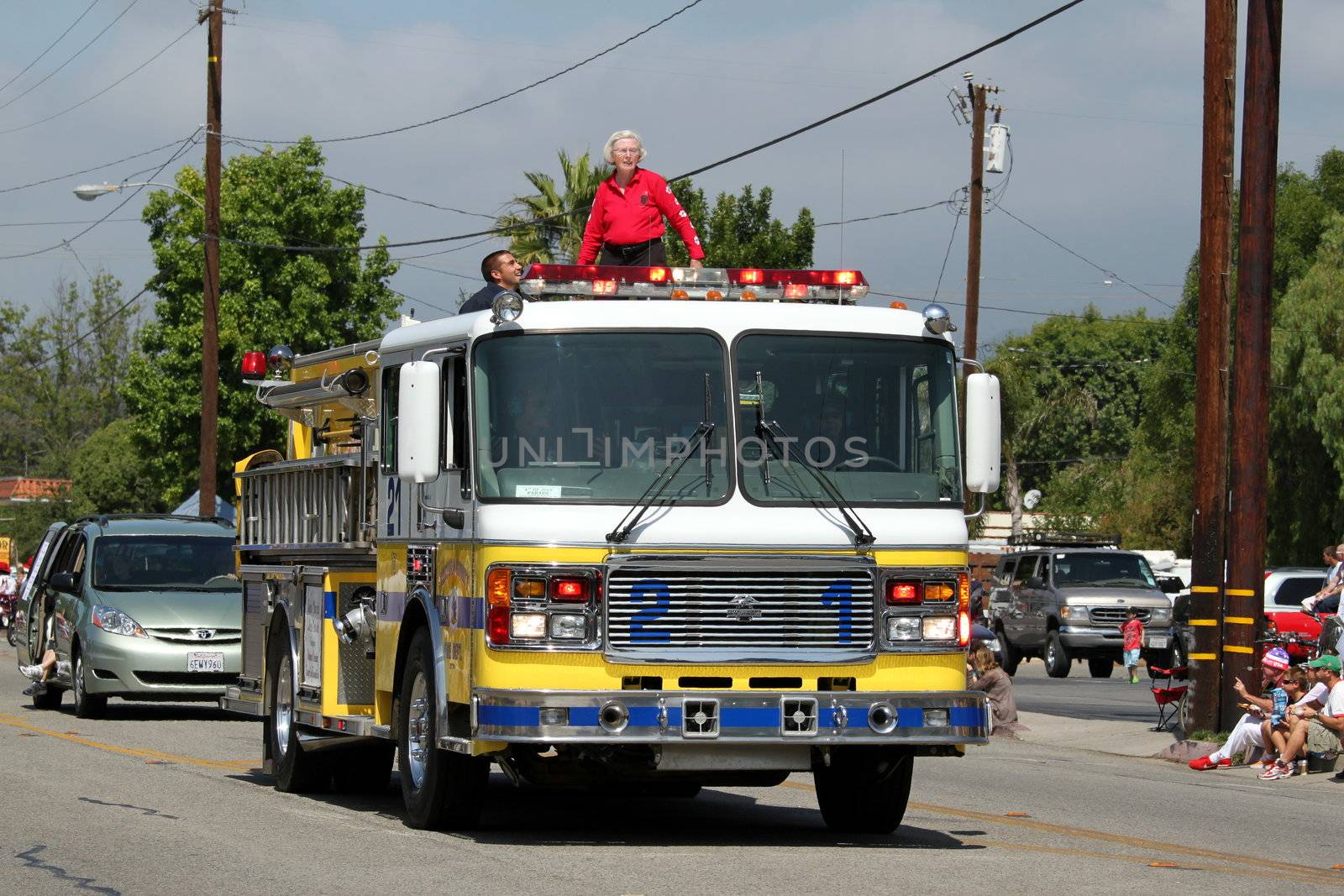 Ojai, CA - JULY 3 : Annual 4th of July parade in Ojai one day early this year July 3, 2010 in Ojai, CA.