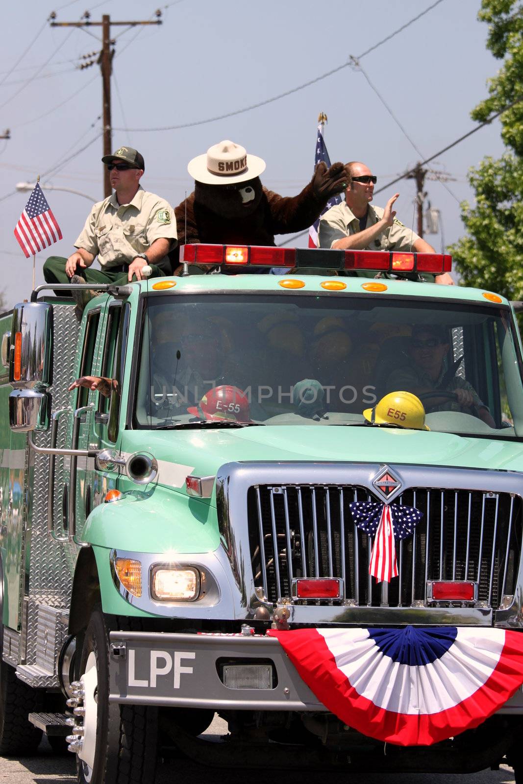 Ojai, CA - JULY 3 : Annual 4th of July parade in Ojai one day early this year July 3, 2010 in Ojai, CA.