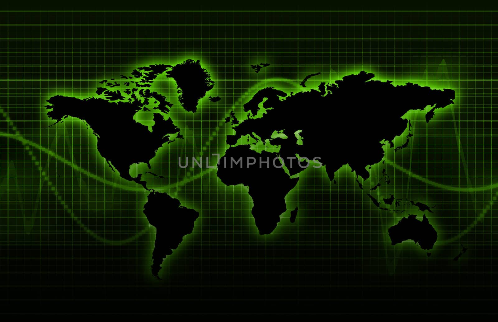 Telecommunications Industry Global Network as Art