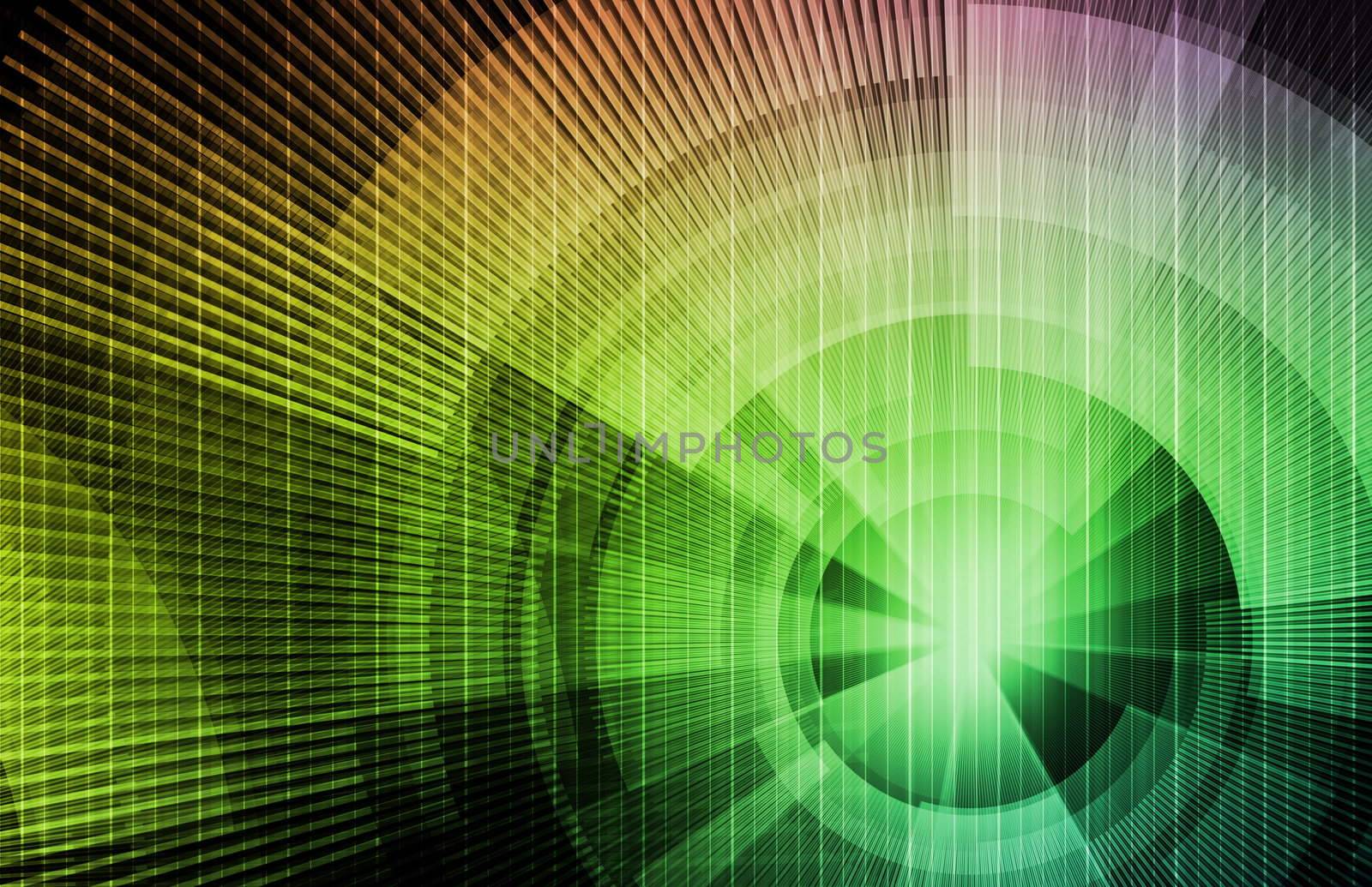 Technology Concept Background with a Science Art