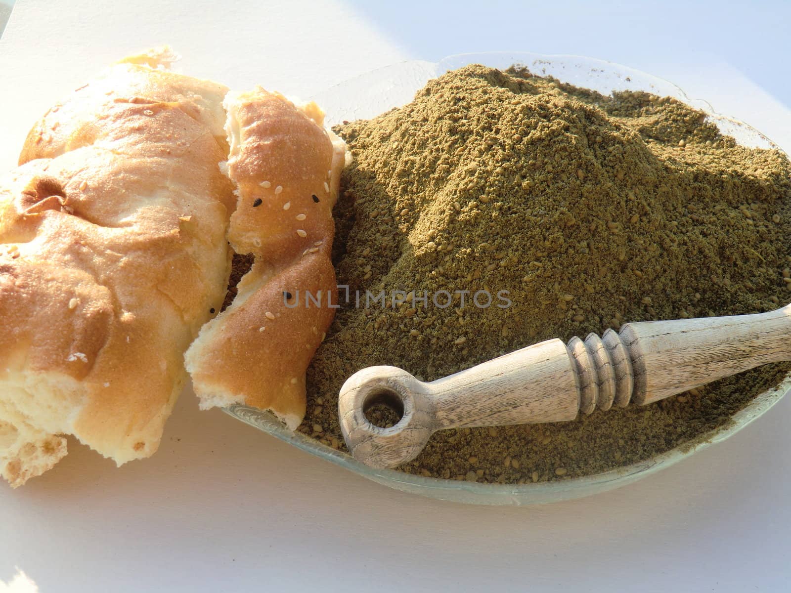 spices and flatbread by Gabriele