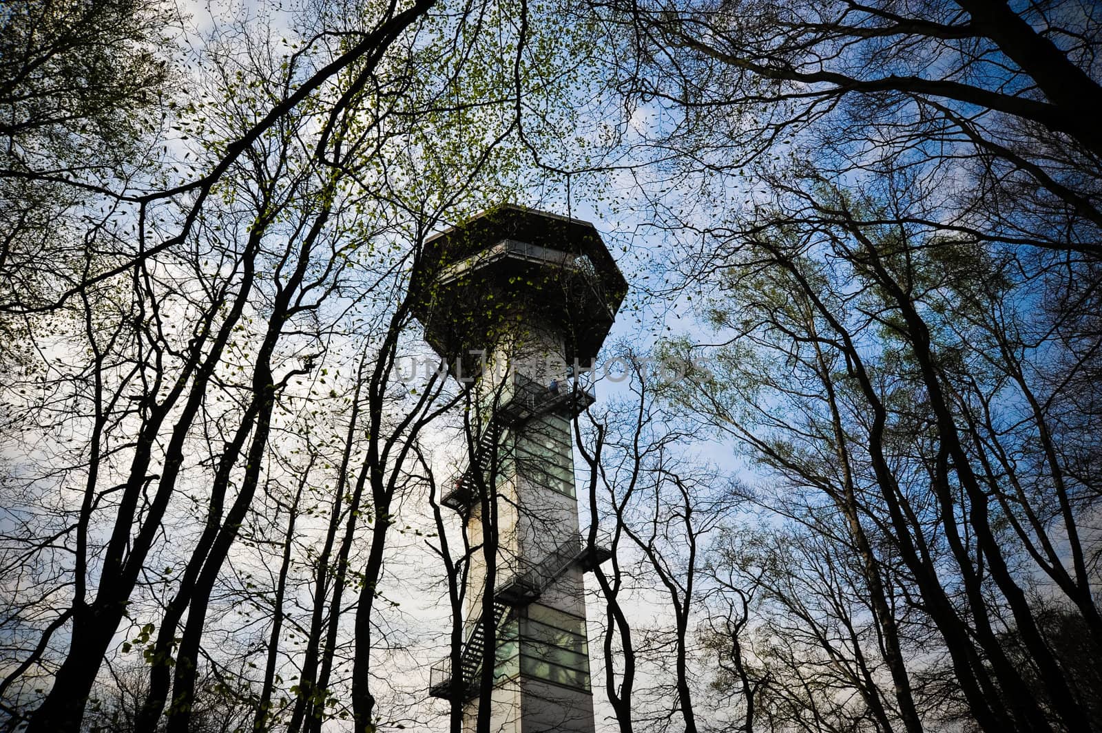 Observation tower at the point where Germany, The Netherlands and Belgium meet