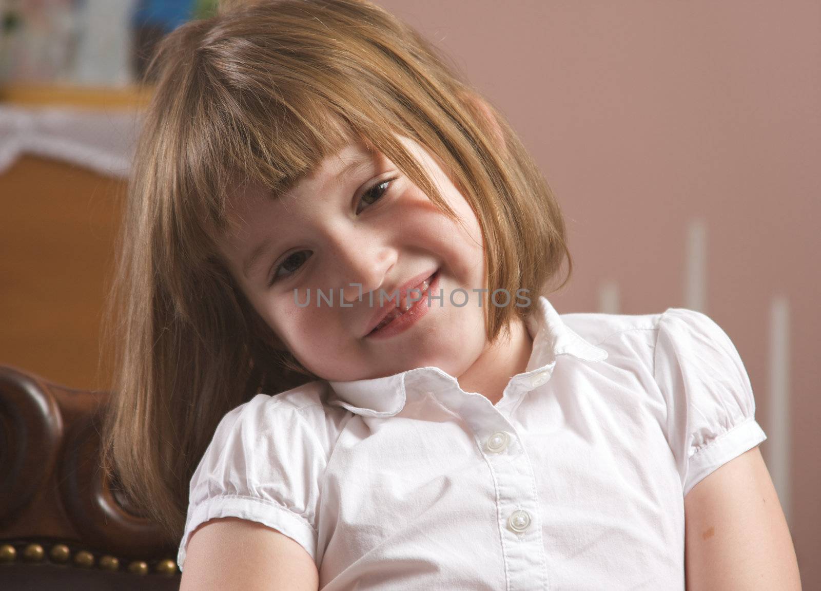 Adorable Girl Poses for a Fun Portrait