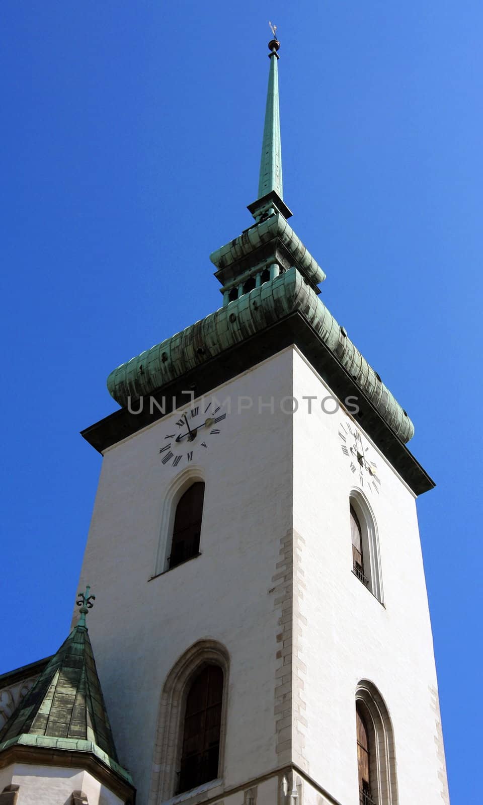 Jacob church tower in Brno, Czech Republic by haak78