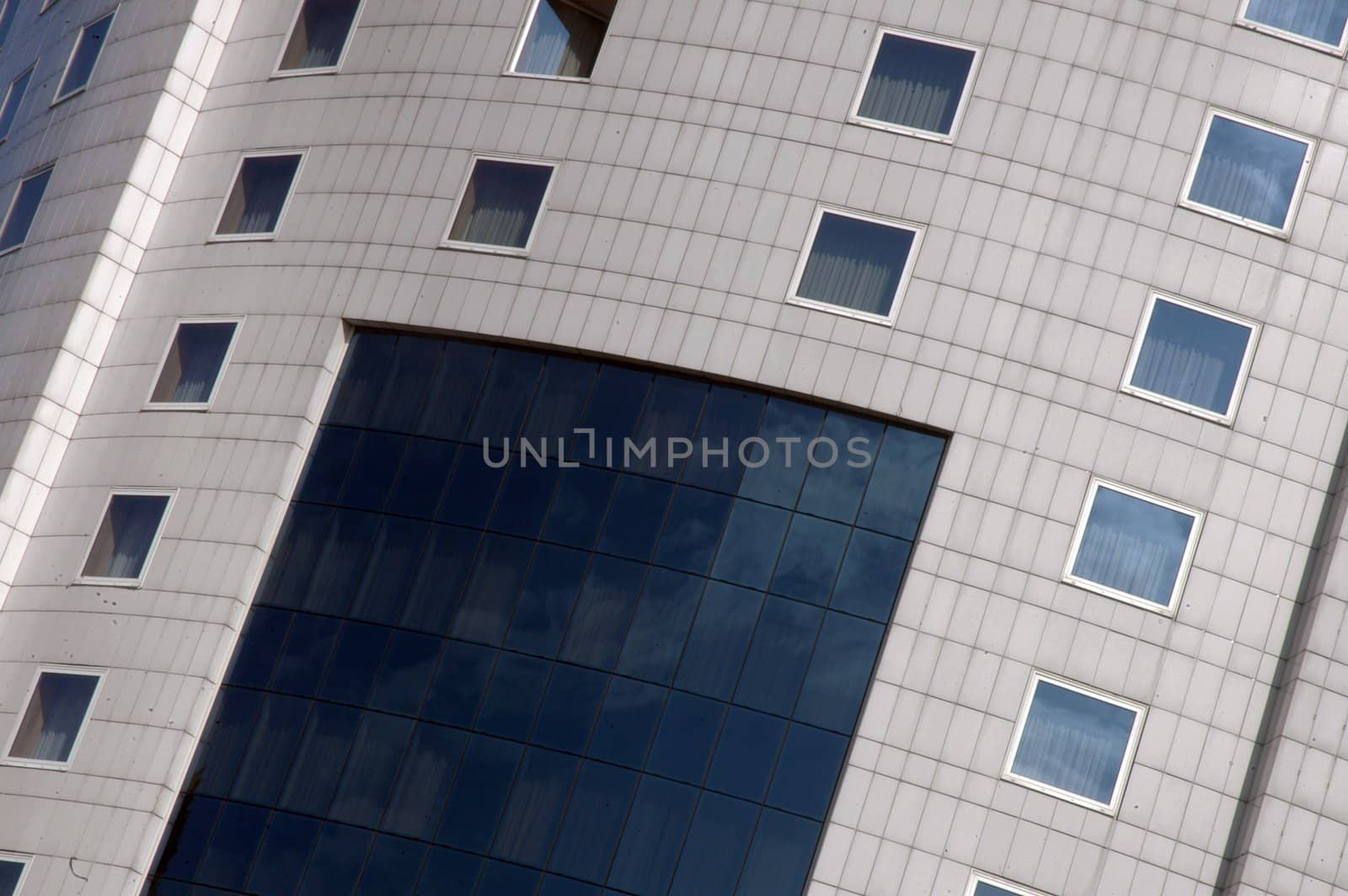 Detail of four stars hotel facade