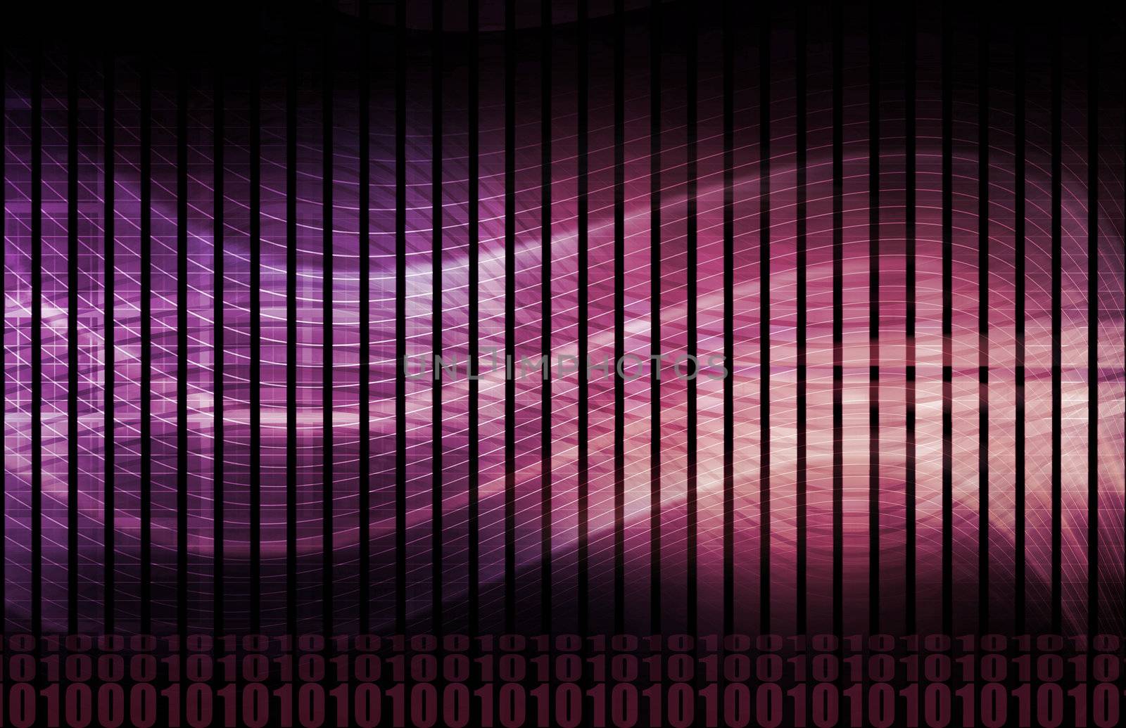 Flowing Energy as a Digital Abstract Background