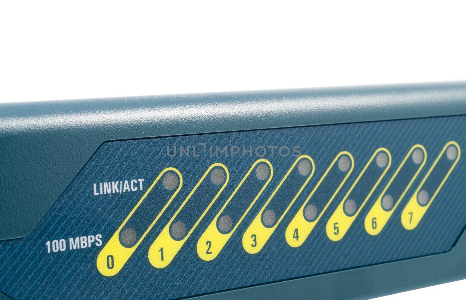 Leds Front of an Ethernet firewall for communication