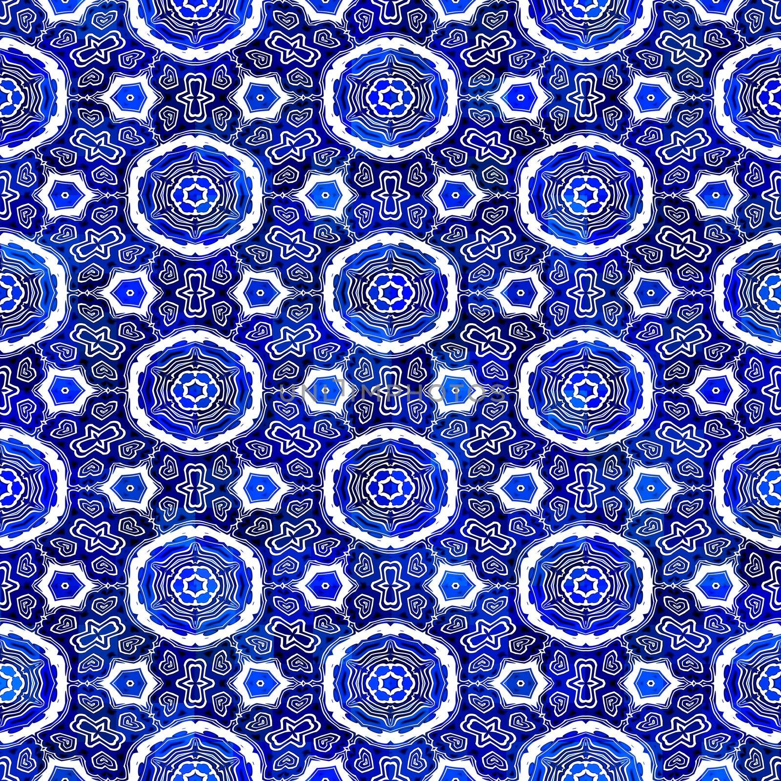 blue ornament pattern by weknow