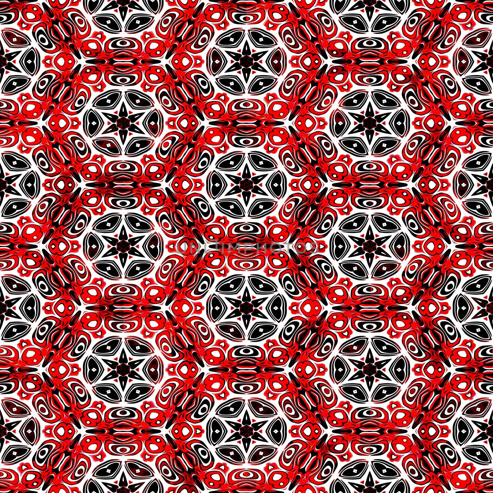 red ornament pattern by weknow