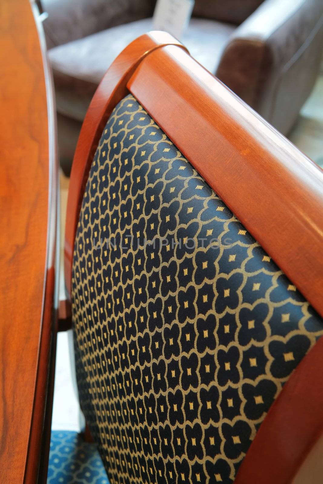 abstraction, pattern on back of the chair, expensive furniture