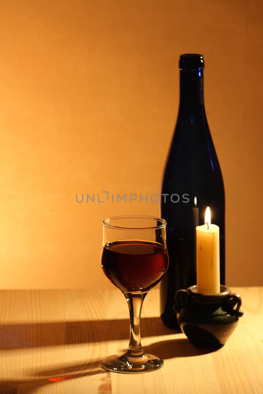 Red Wine  And Candle by kvkirillov