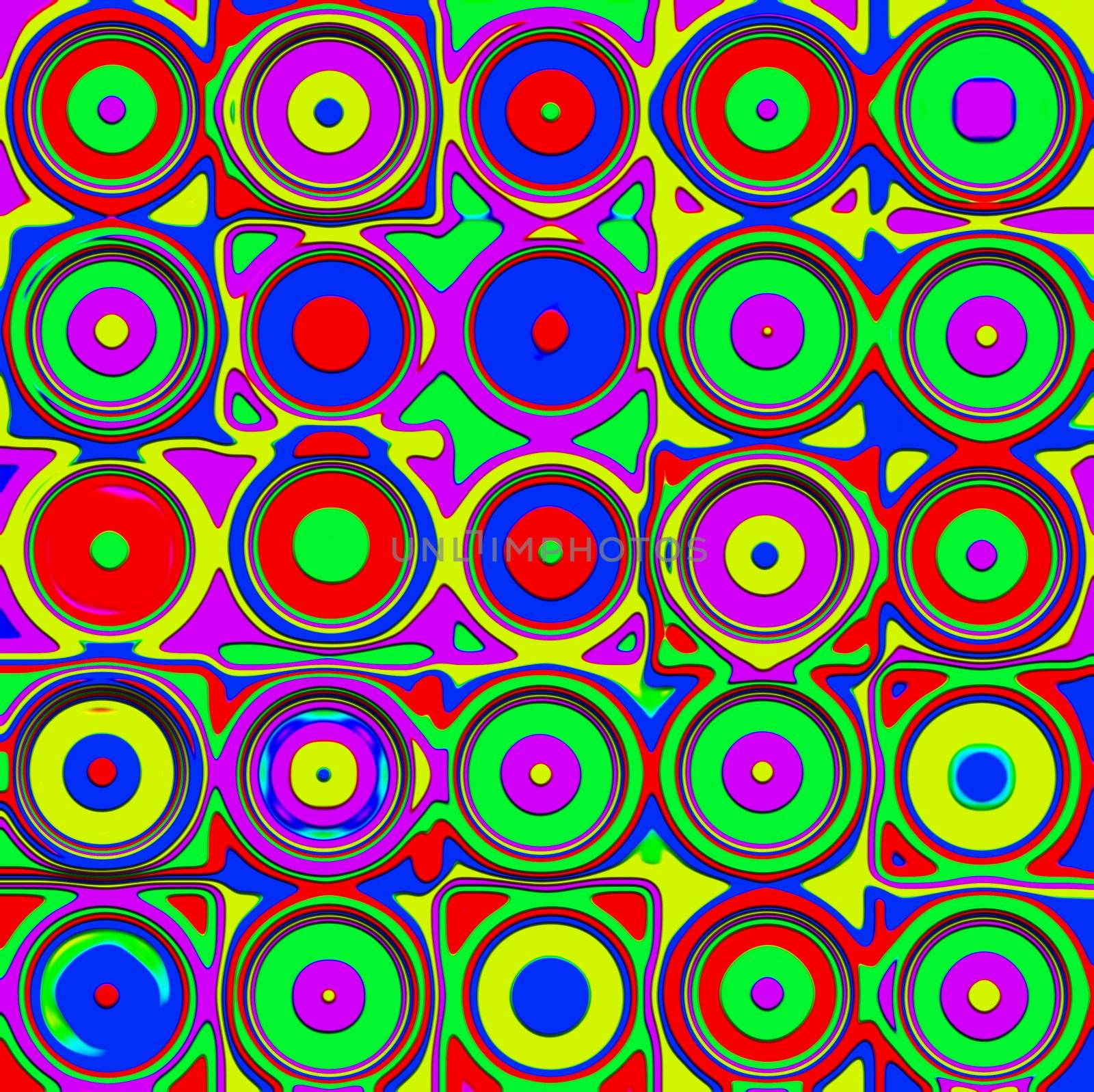 colorful circle pattern by weknow