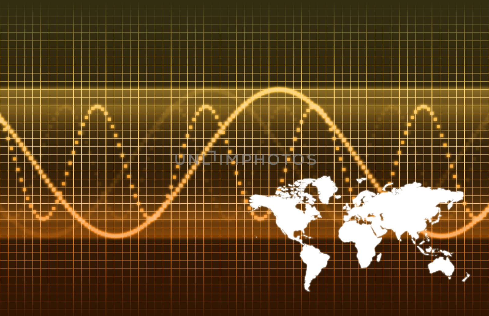 International Global Business Map Abstract in Purple