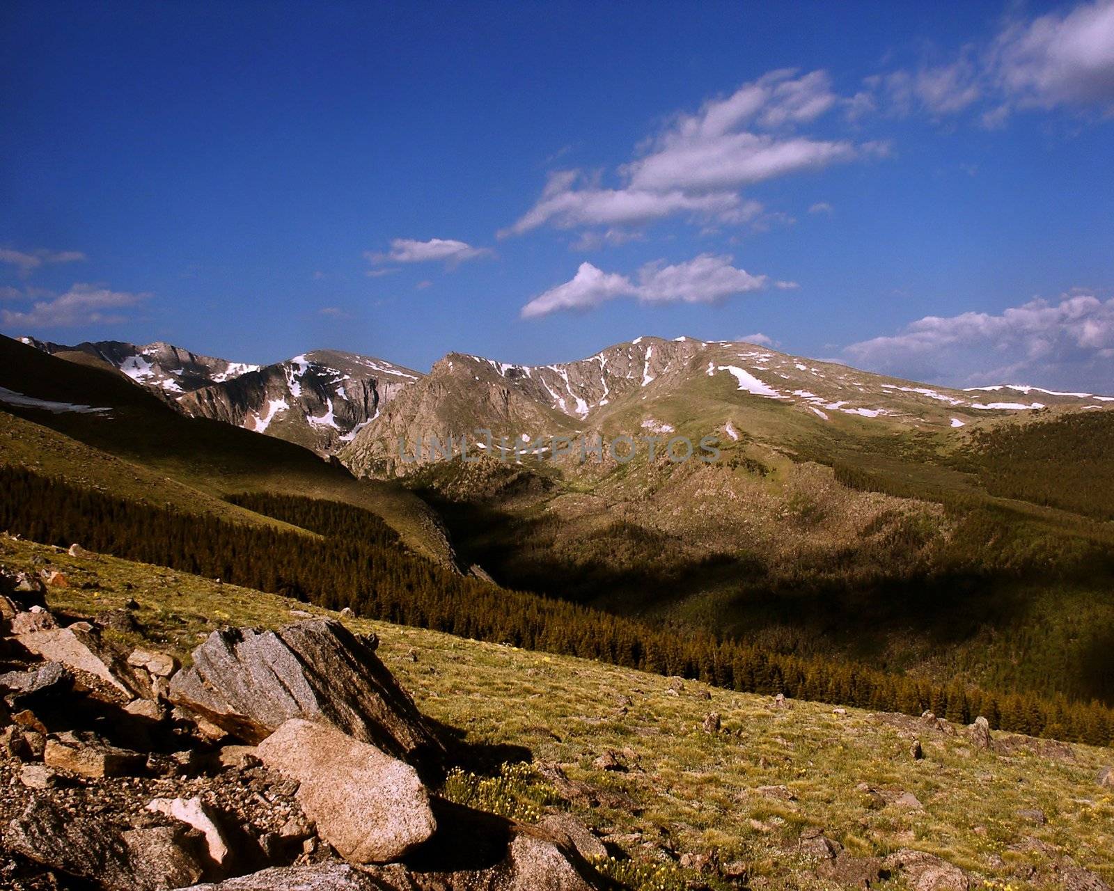 Colorado Alpine region of the Rocky Mountains along the Mount Evans Wilderness