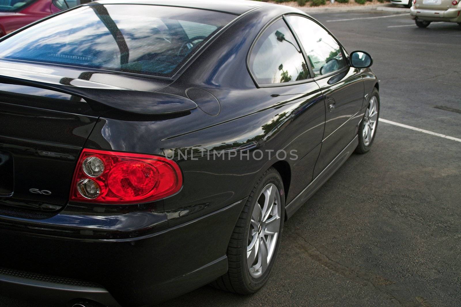 Black late model Pontiac GTO