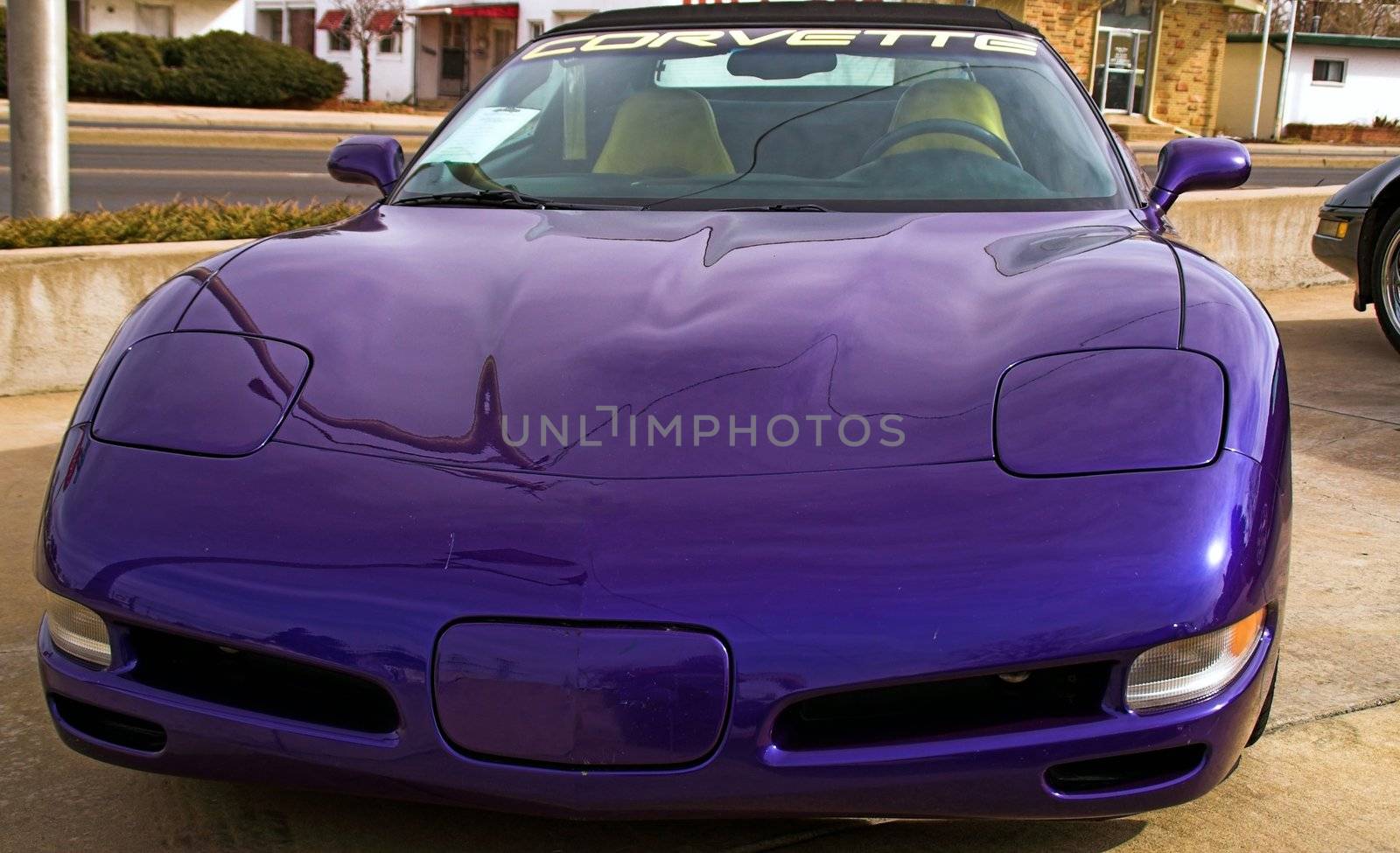 Blue Chevrolet Corvette Pace Car