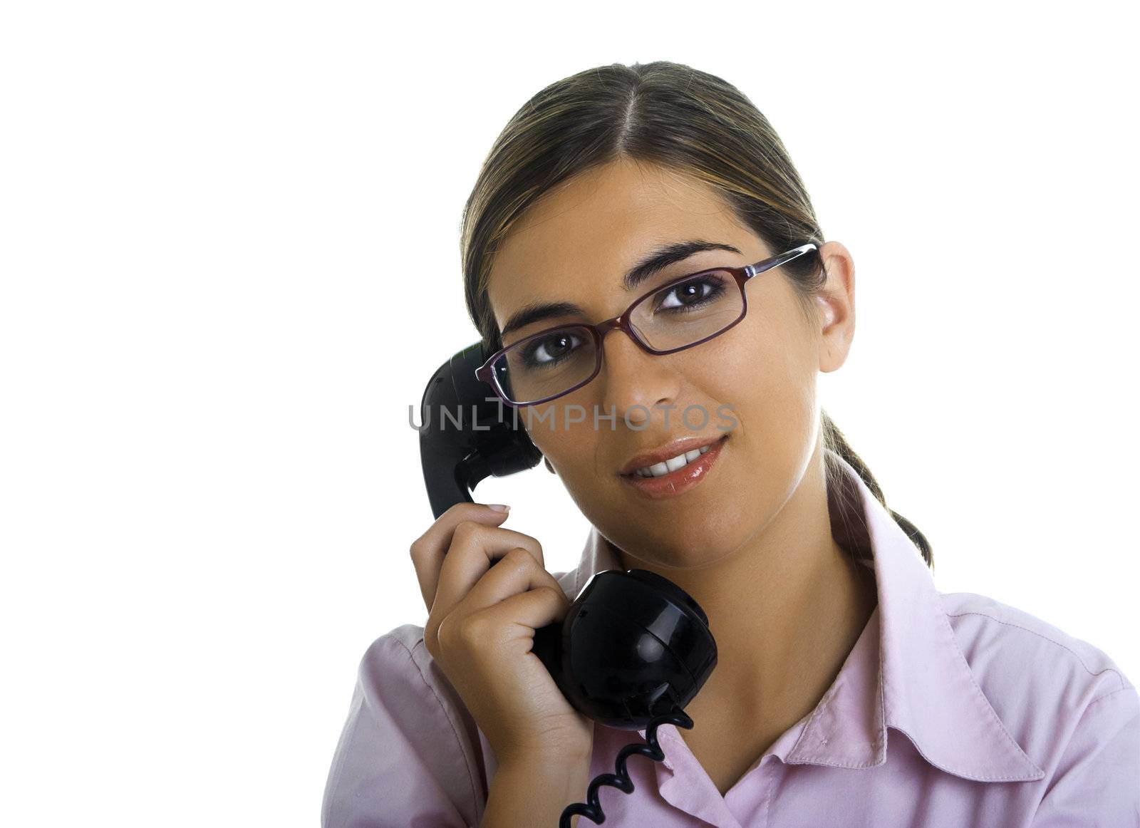 Beautiful woman speaking at the phone
