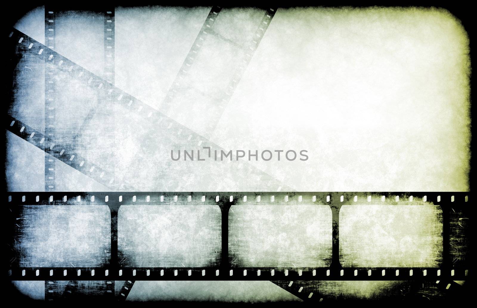 TV Channel Movie Guide on Abstract Background