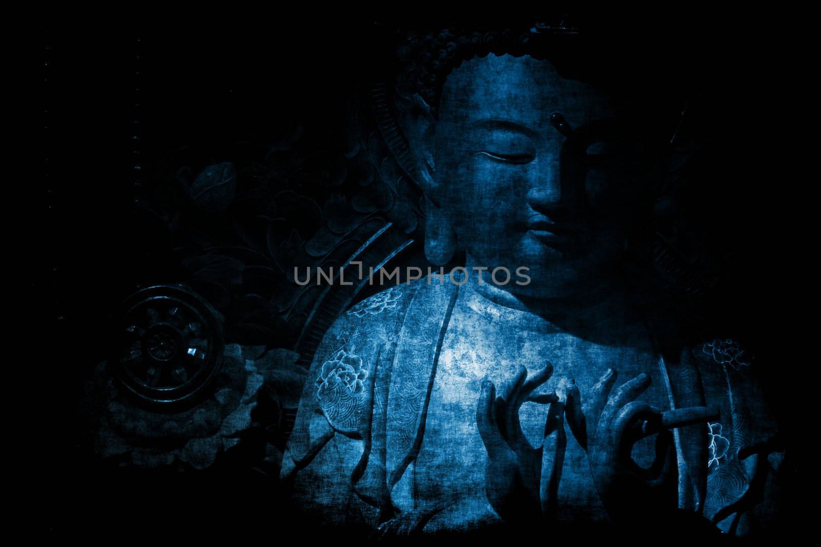 Chinese Temple Abstract Background Wallpaper in Color Tones