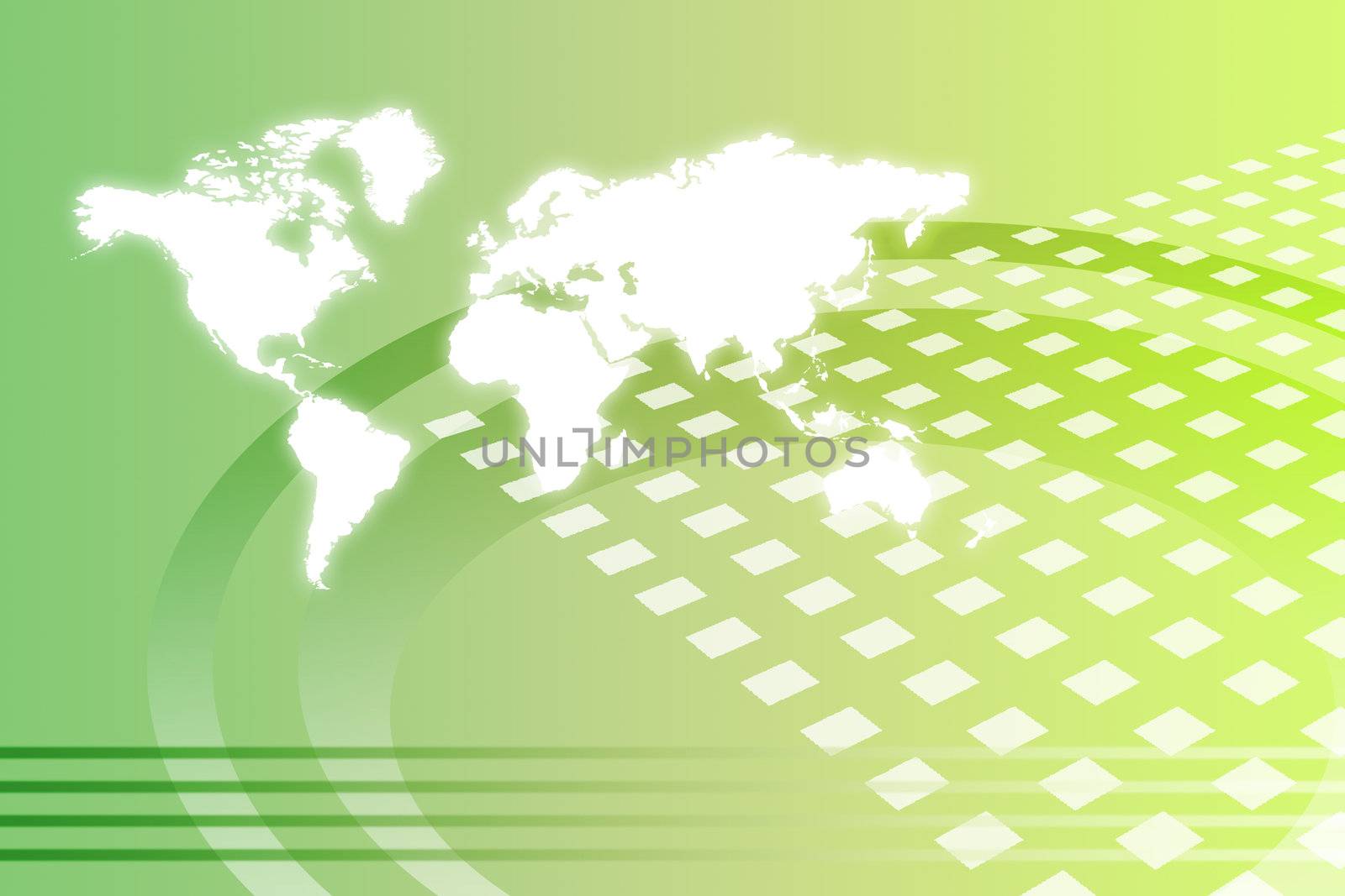 Corporate Worldwide Growth Abstract Background With Map