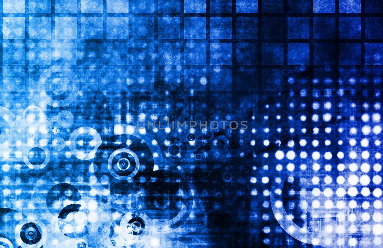 Blue Abstract Modern Grunge as a Background