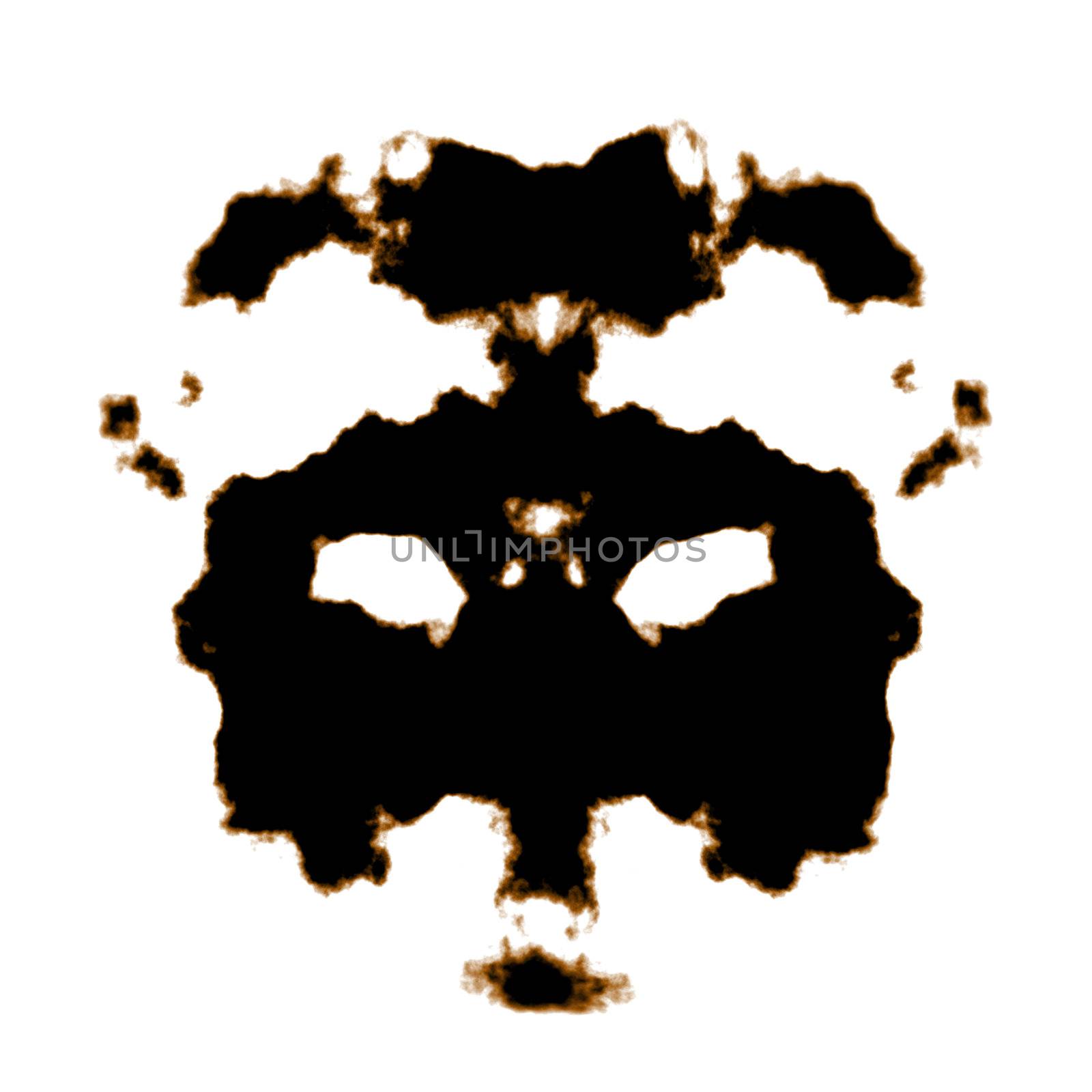 Rorschach Test of an Ink Blot Card