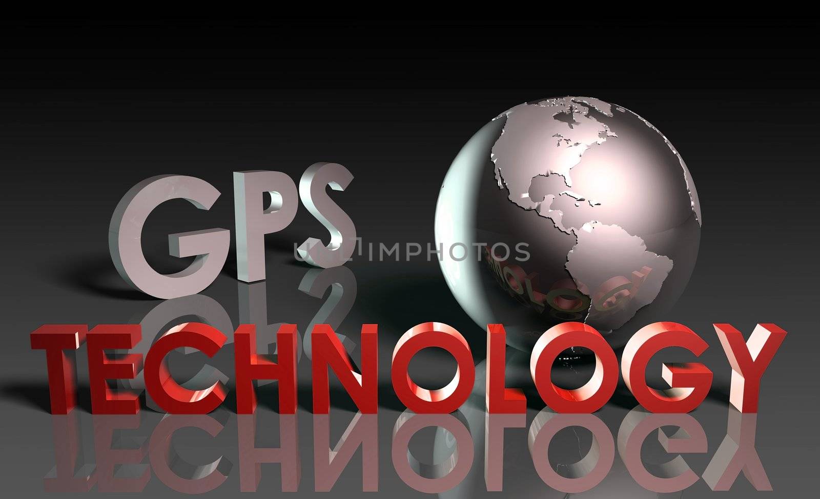 GPS Modern Technology Abstract as a Concept 