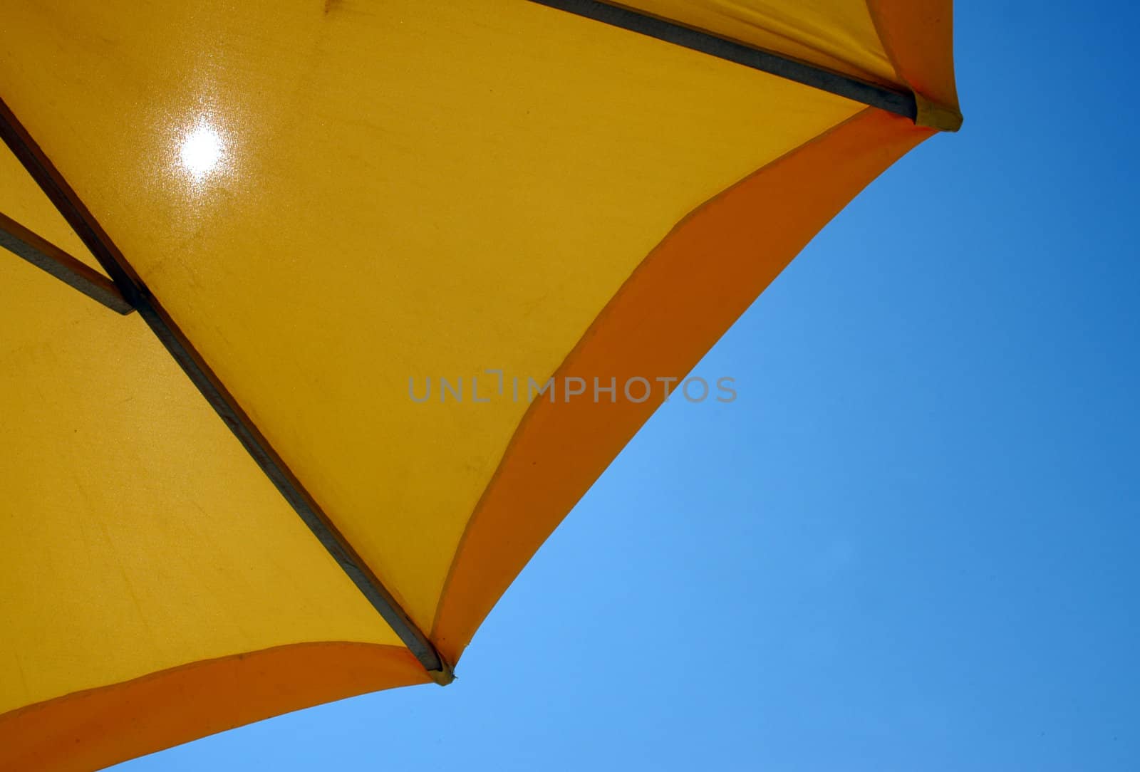 Colorful beach umbrellas by haak78