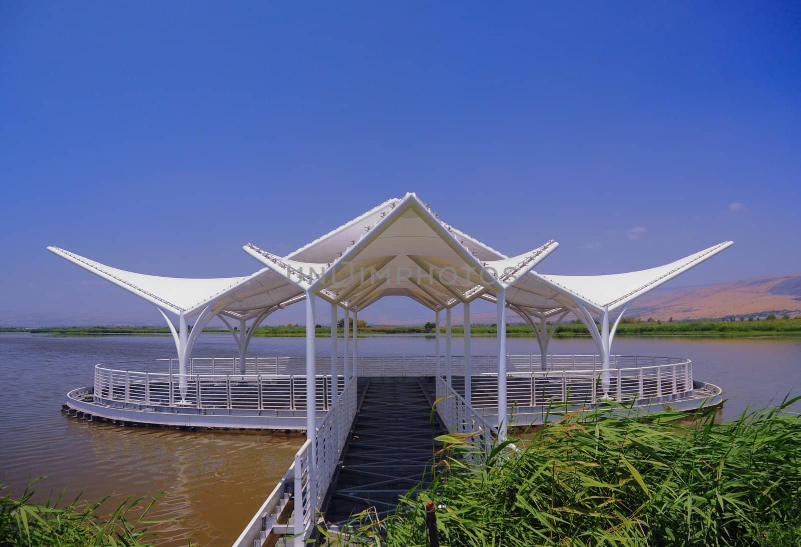 Lake in the North of Israel. Agmon aHula.