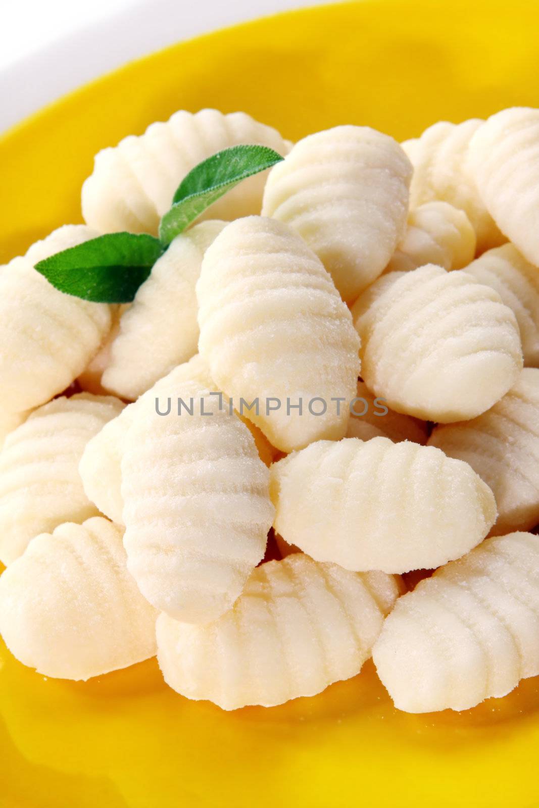 Potato gnocchi, ready for cooking.