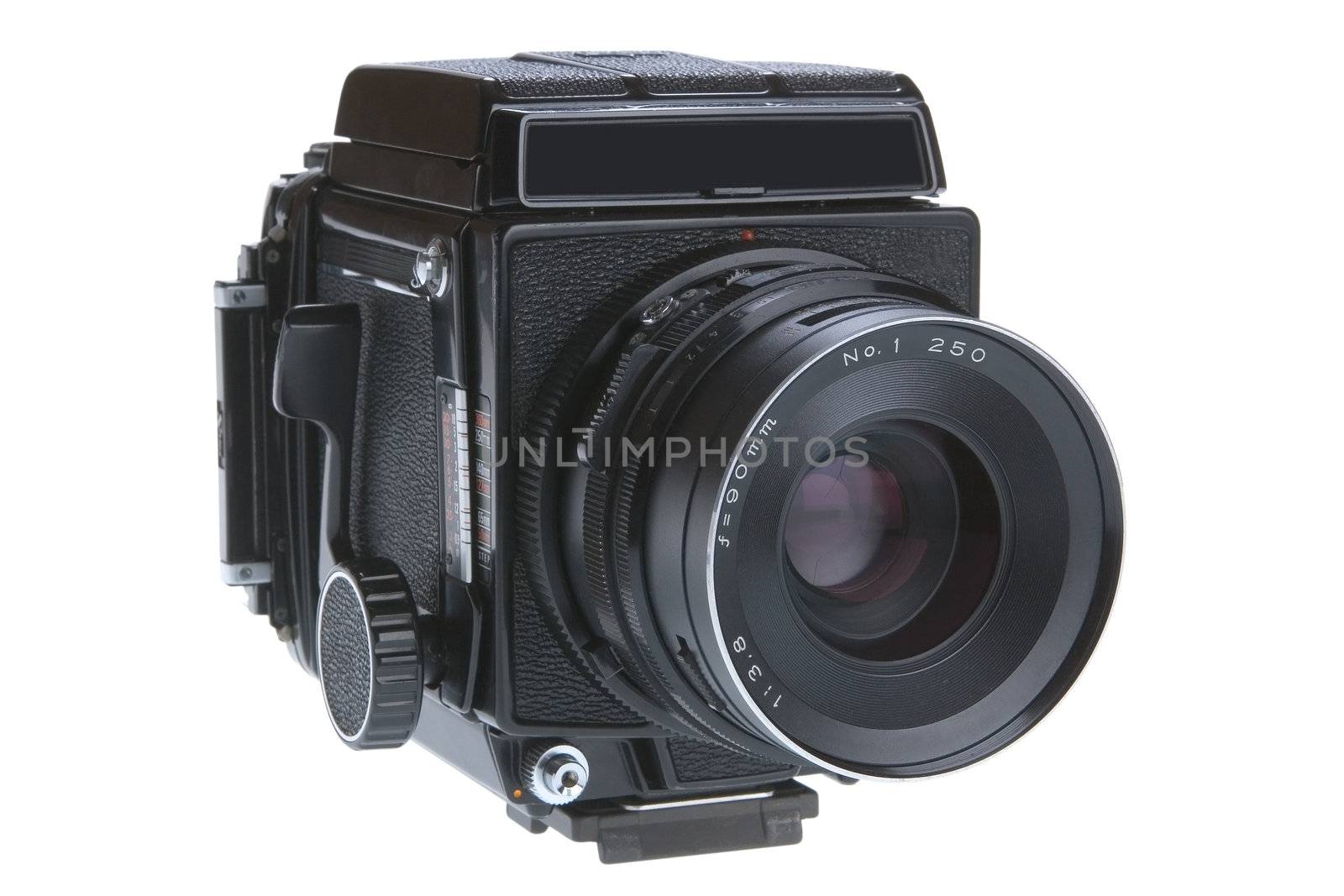 Medium Format Camera, 120,  background, basic, camera, clipped, copy, copyspace, cut, cutout, equipment, film, format, icon, isolated, just, knock, large, lens, life, medium, object, one, only, outline, path, photo, photography, picture, professional, simple