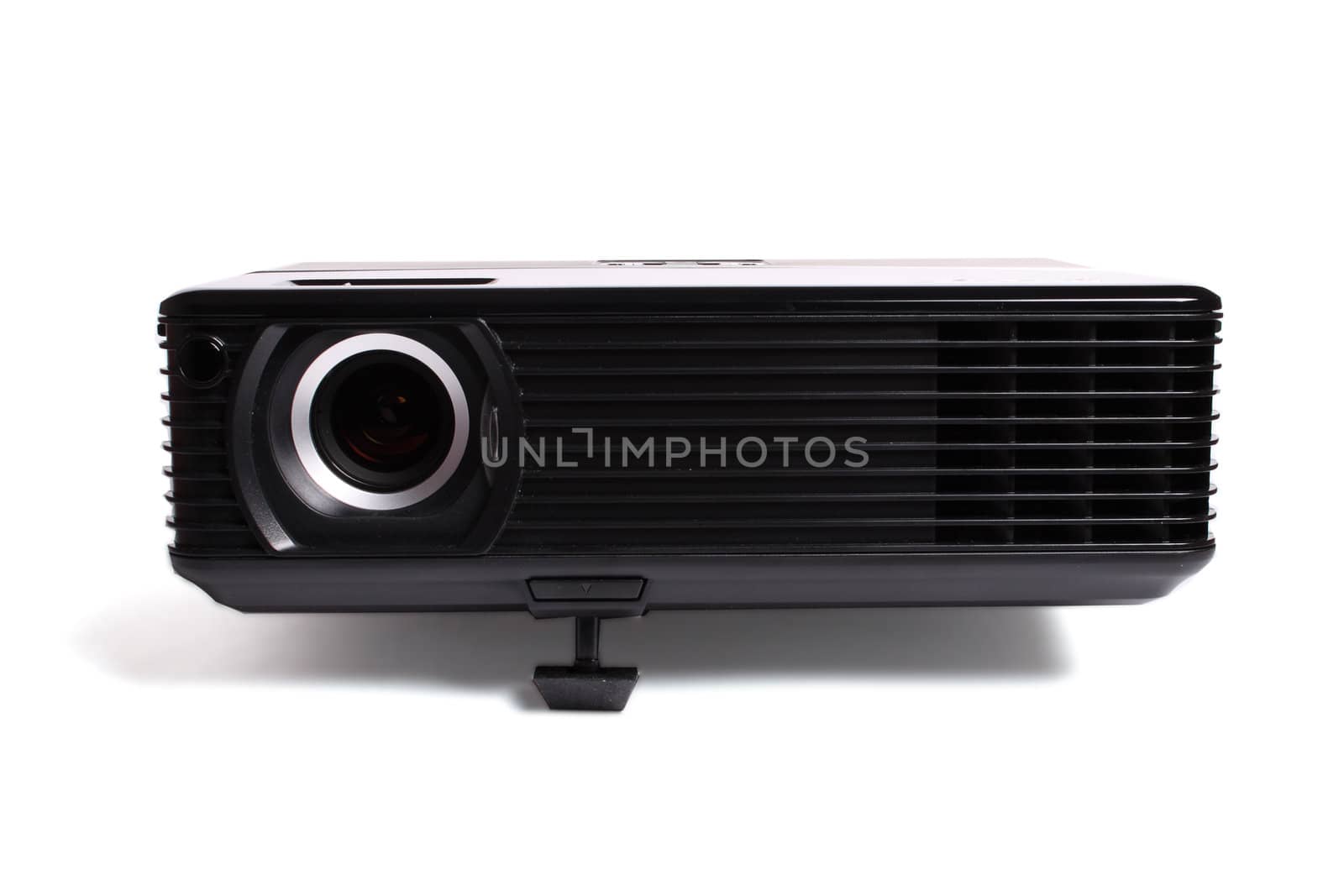 black multimedia projector isolated over white background