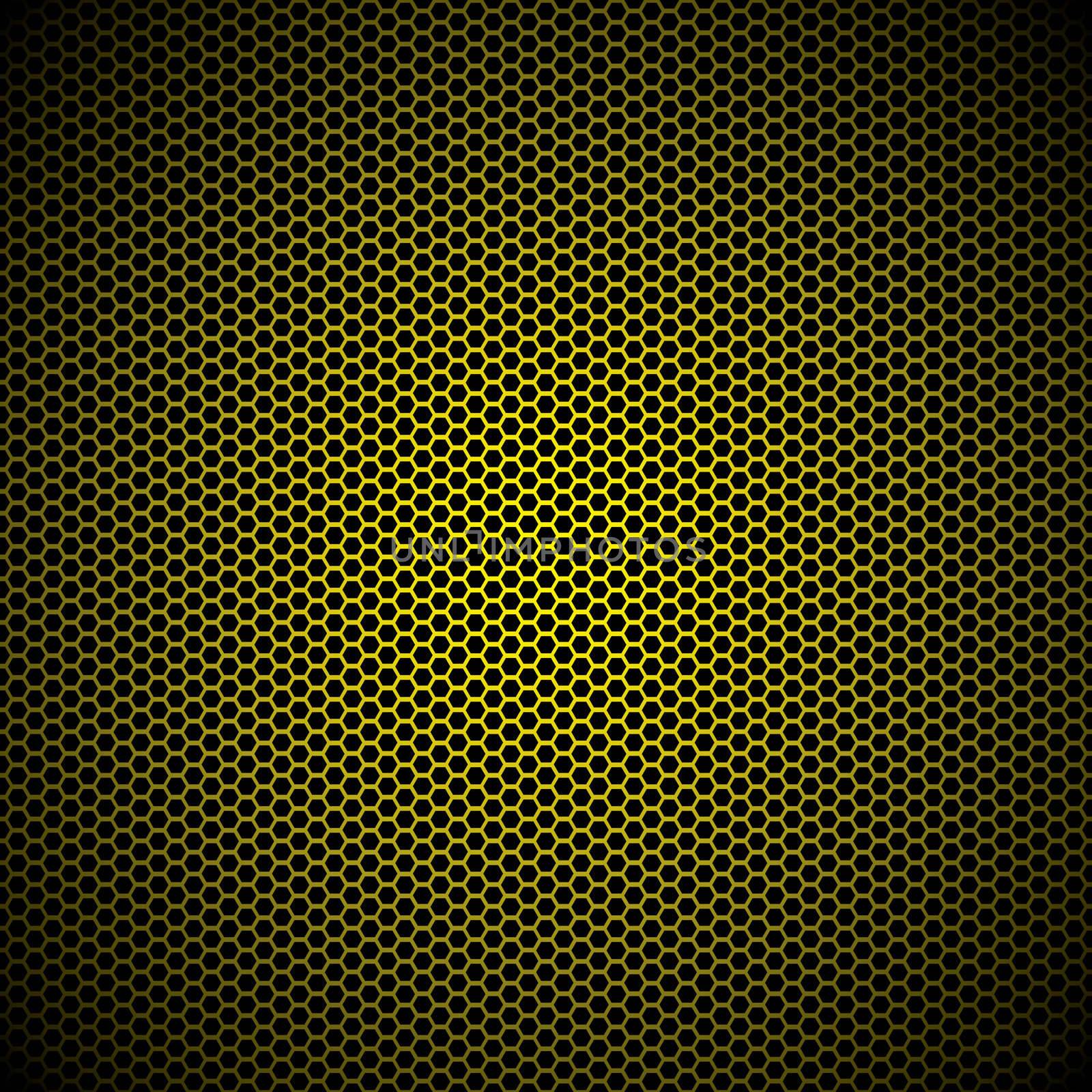 hexagon gold metal background by nicemonkey