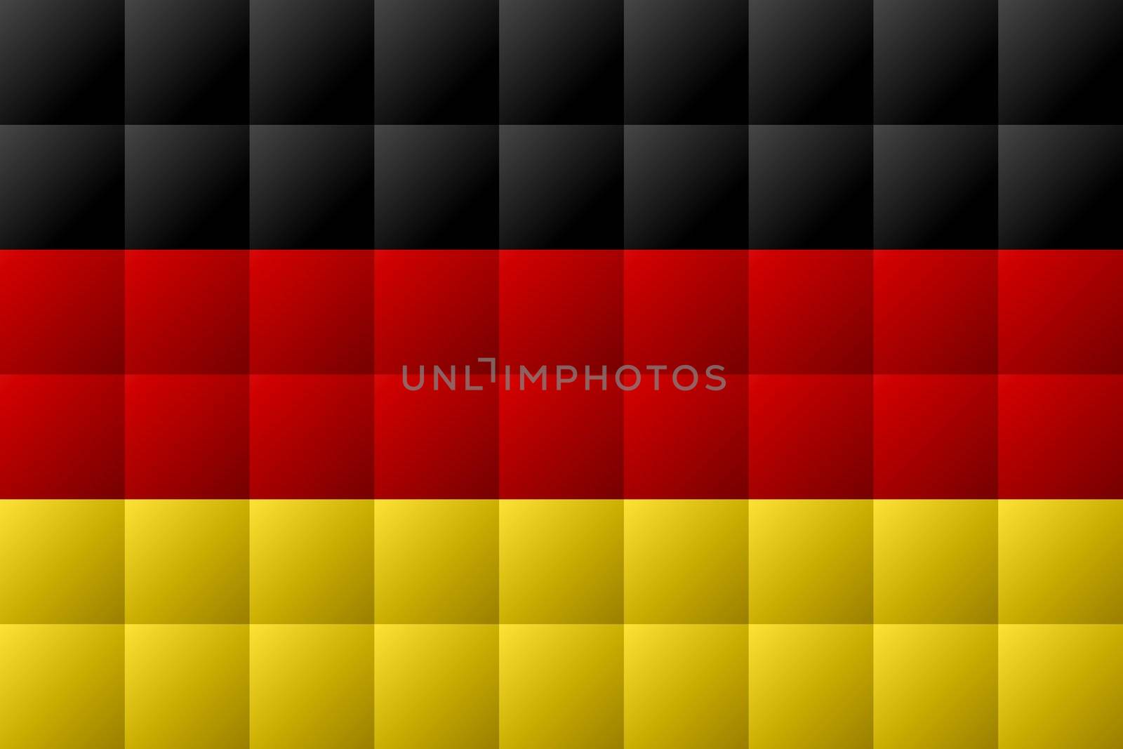 Flag of Germany in black, red and yellow