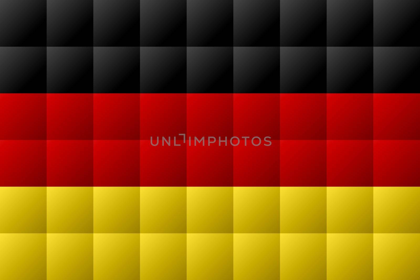 Flag of Germany in black, red and yellow