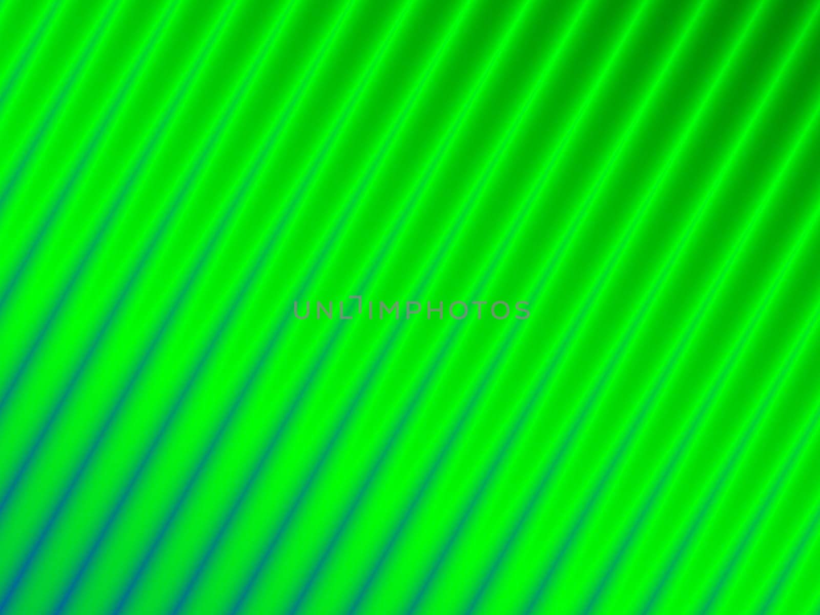 Alternating and shining green and blue waves