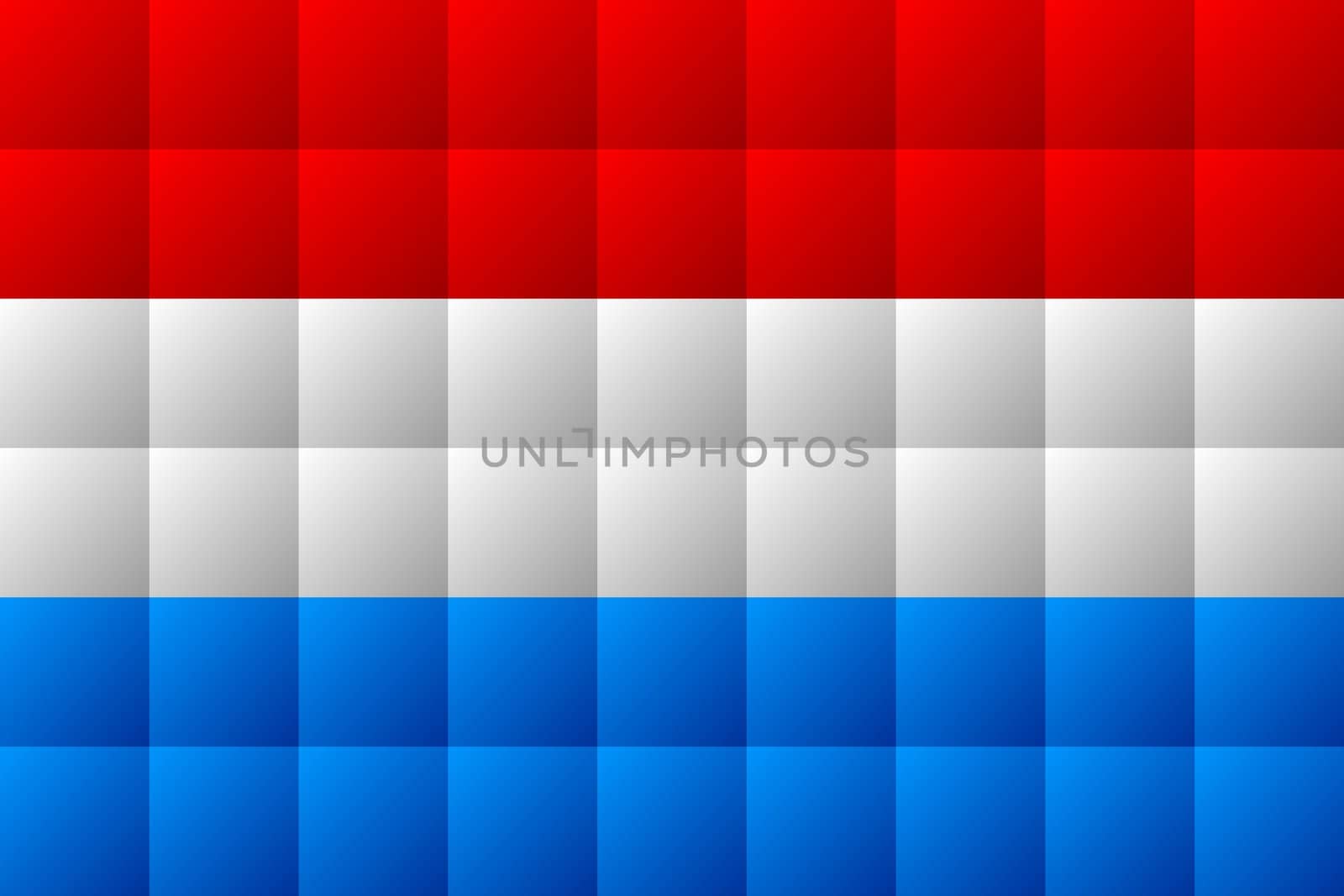 Flag of Luxembourg in red, white and blue
