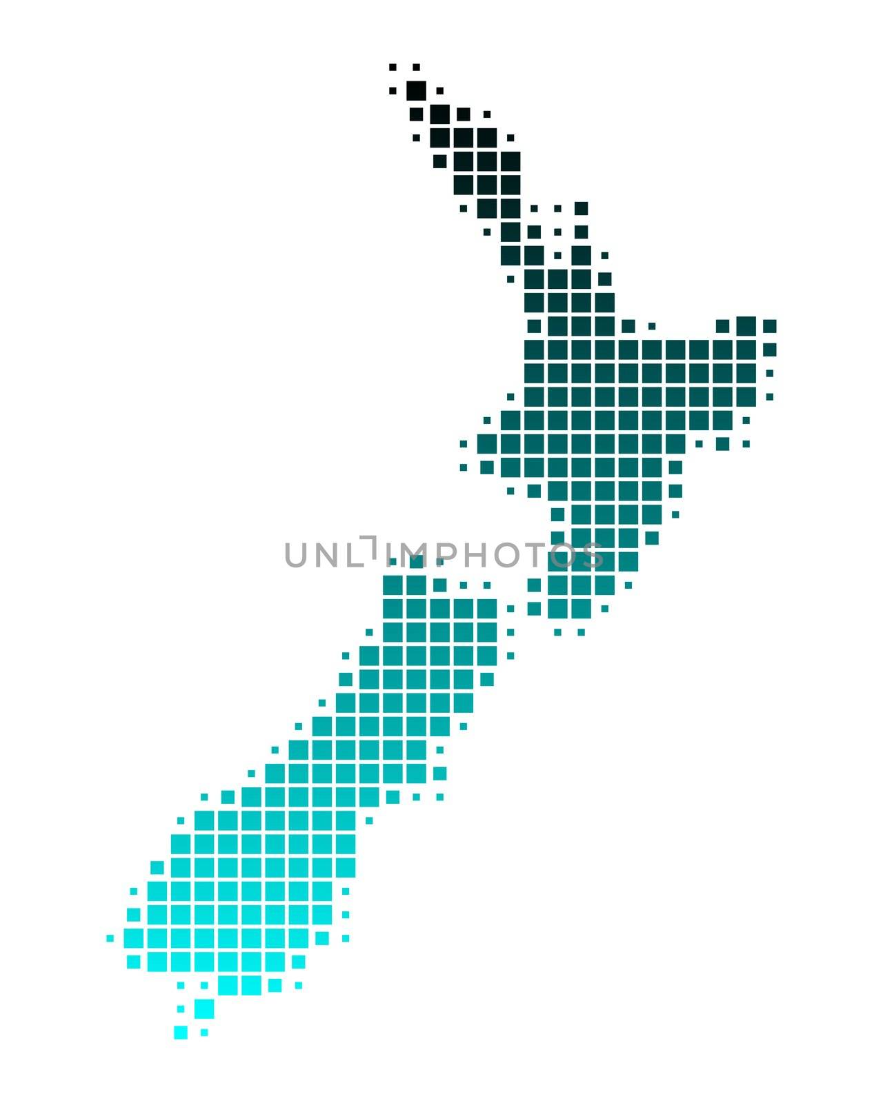 Map of New Zealand