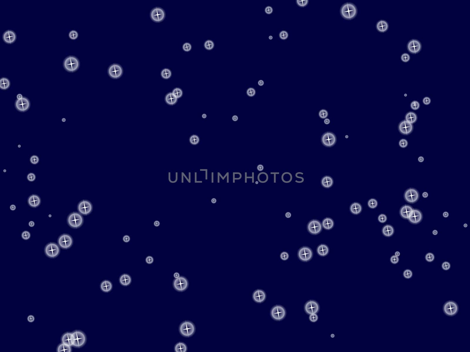 Blue night with lots of shining stars