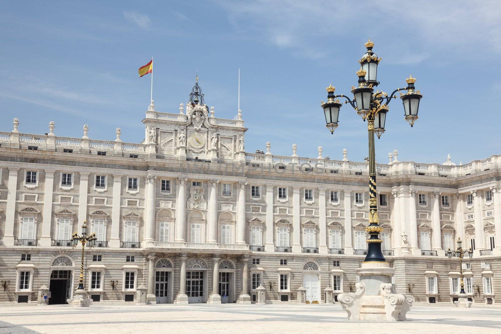 Madrid - Royal Palace. Palacio de Oriente, Madrid landmark, Spain. 