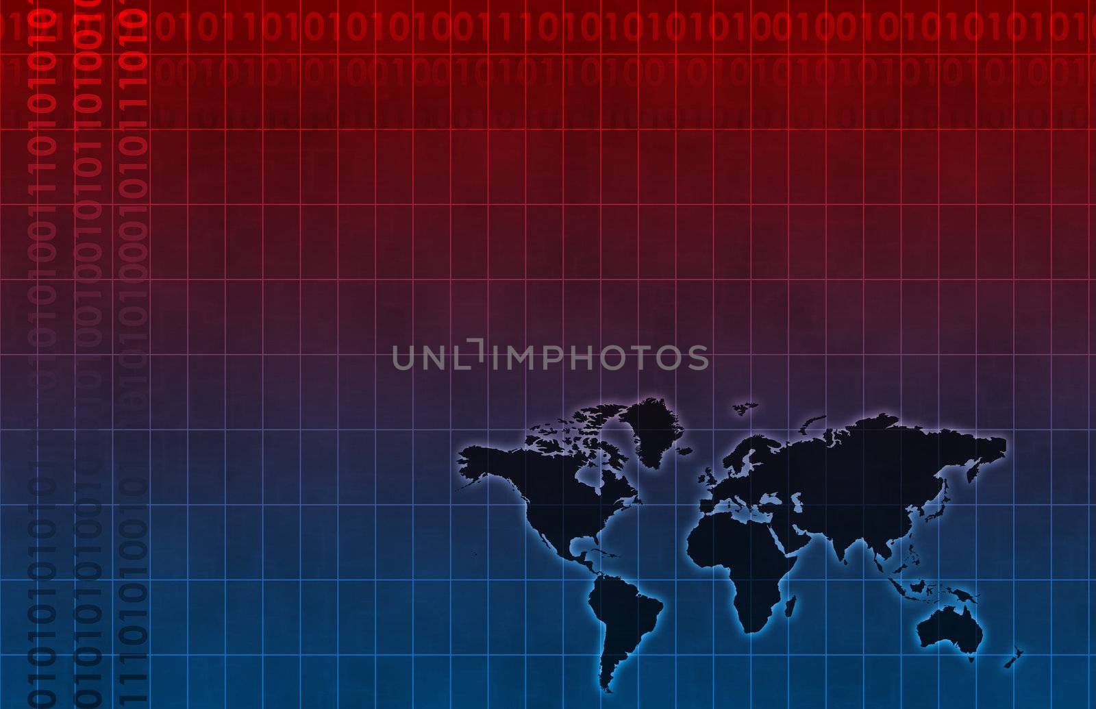 Futuristic Web Cyber Data Grid Color Background
