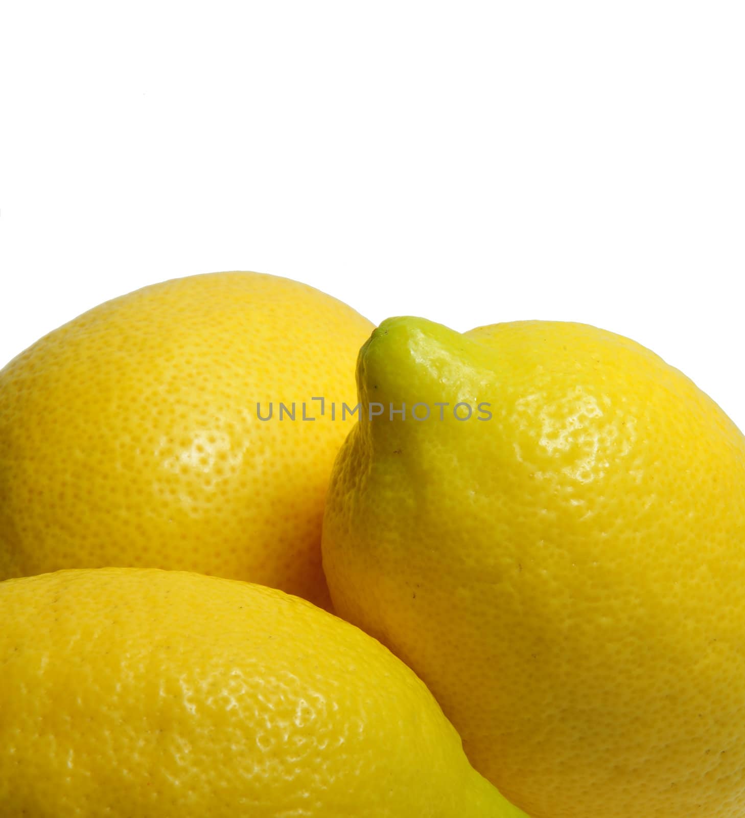 Multiple lemons on a light colored background