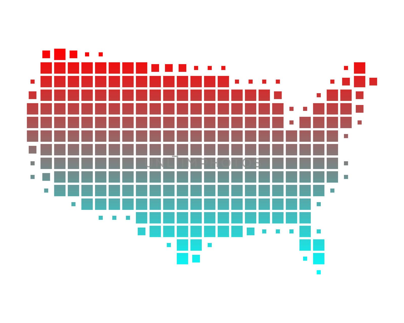 Map of United States of America