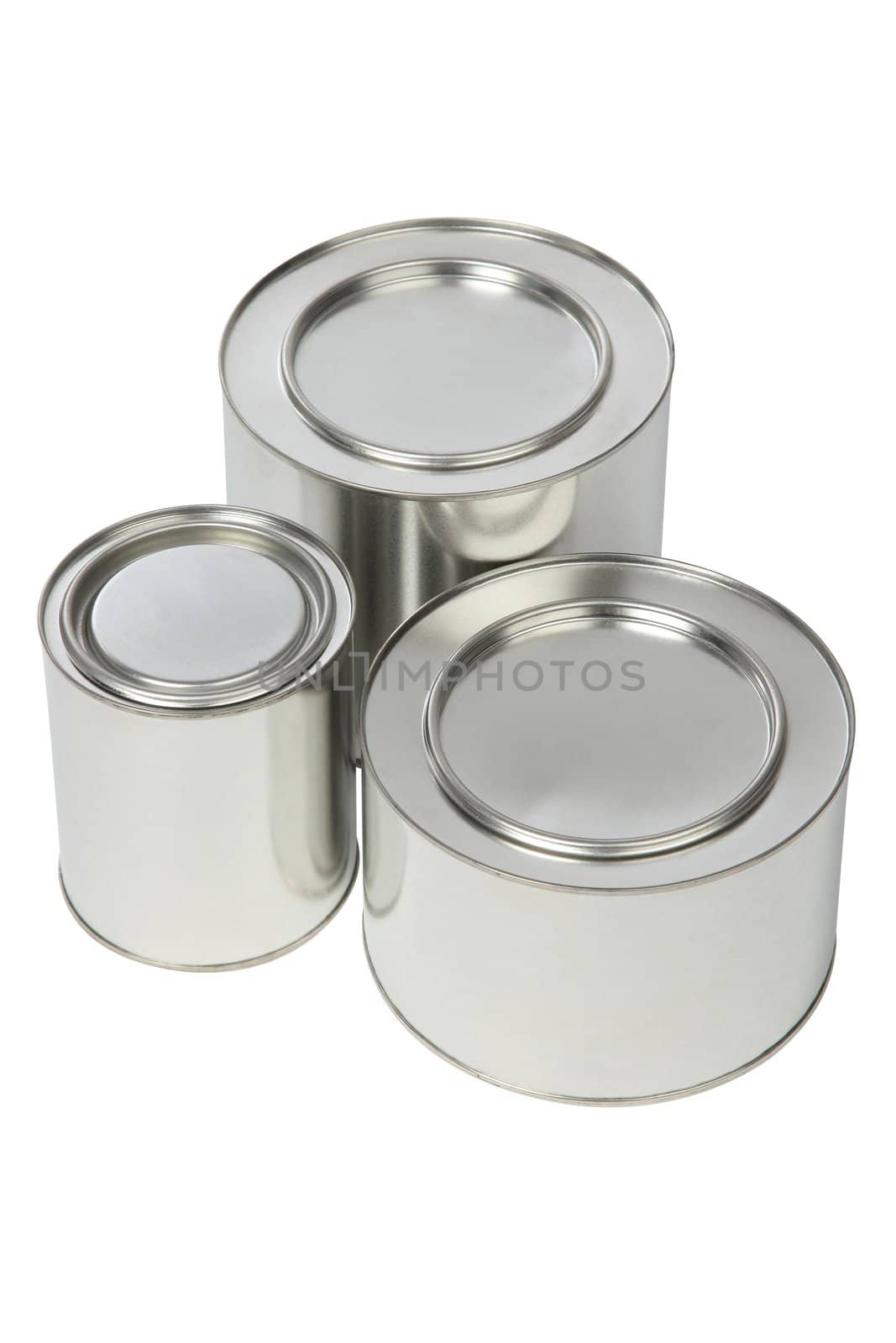 metal (tin) of the bank on a white background