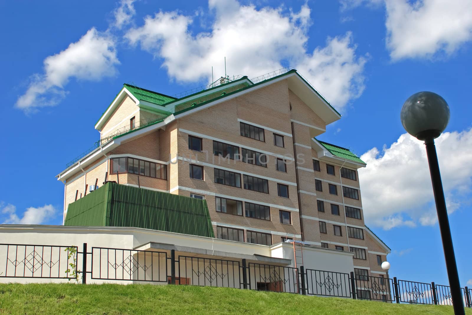 Architecture, Building, Modern High-rise House under Blue Sky, House, Building