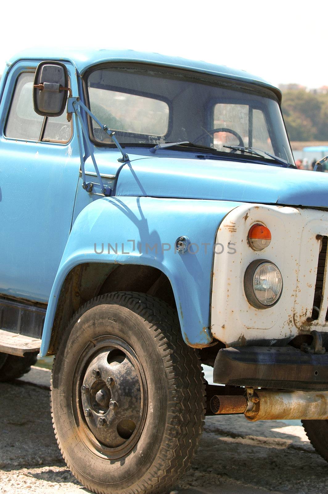 Old blue truck