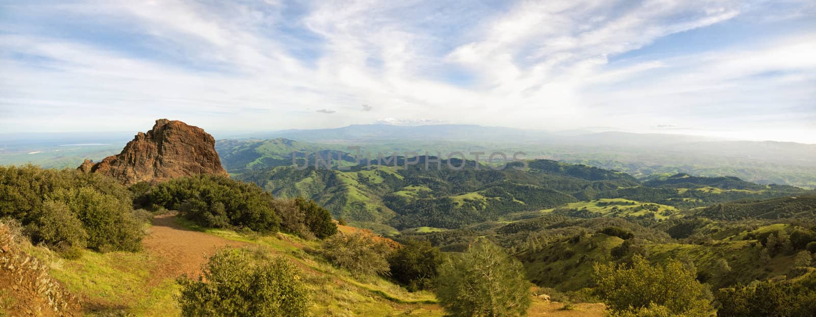 View from Mt Diablo  by whitechild